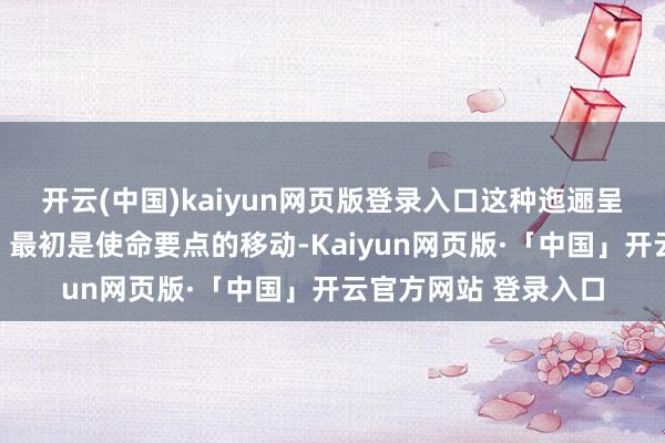 开云(中国)kaiyun网页版登录入口这种迤逦呈现出三个显赫