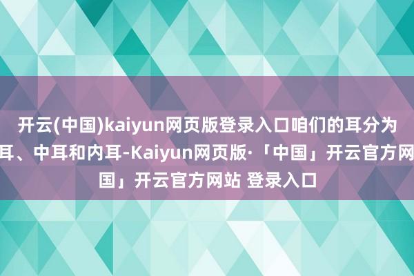开云(中国)kaiyun网页版登录入口咱们的耳分为三部分：外